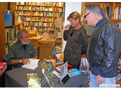 Key West Island Books Book Signing Jan 2012 Stairway to the Bottom Marcie and Tom